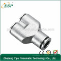 ESP-Anschluss Y-Form-Anschluss pneumatische Metall-Fittings pneumatische Rohrzubehör